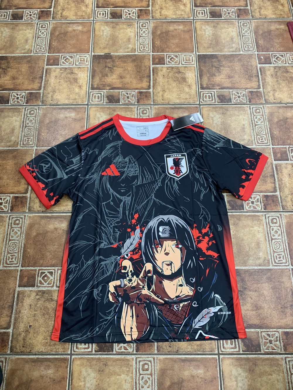adidas Japan Naruto X Itachi Custom Fan Art Jersey Size M